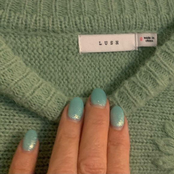 Crème de mente Lush Brand sweater. Never worn. - Picture 3 of 4